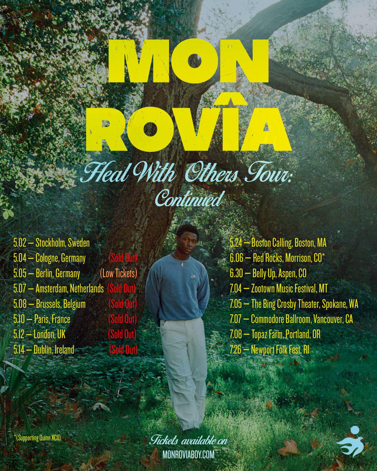 Mon Rovîa Heal With Others Tour Poster 2025